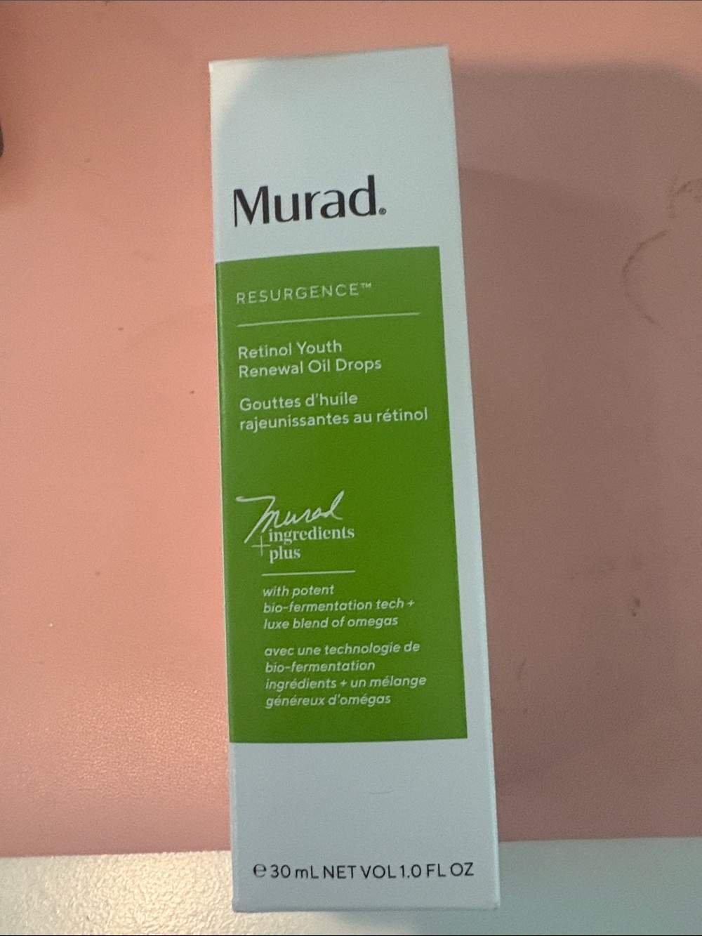 Murad Retinol Youth Renewal Oil Drops – White & Green Box